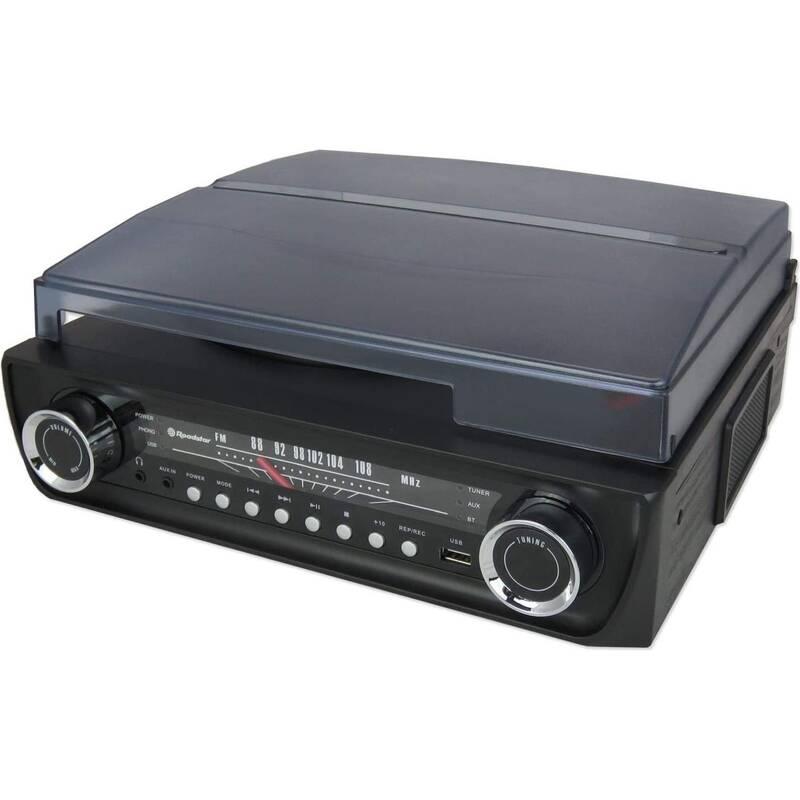 Gramofon Roadstar TTR-9645 EBT černé, Gramofon, Roadstar, TTR-9645, EBT, černé