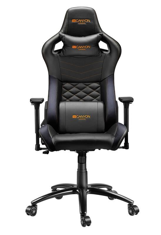 Herní židle Canyon Nightfall černá oranžová