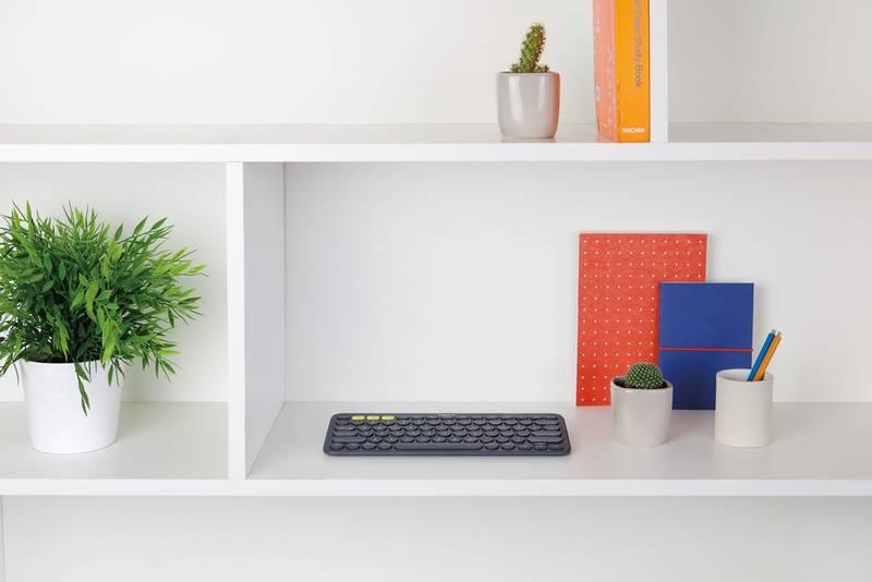 Klávesnice Logitech Bluetooth Keyboard K380, US šedá