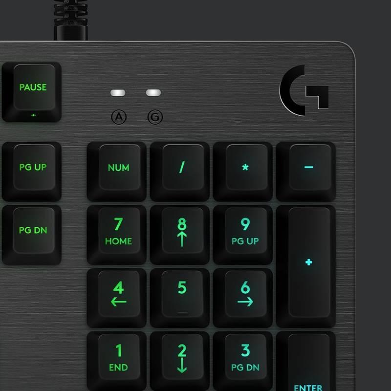 Klávesnice Logitech G513 Lightsync RGB Mechanical GX Brown Tactile, US černá