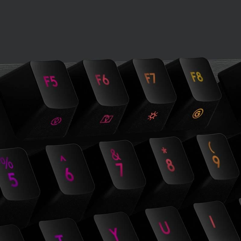 Klávesnice Logitech G513 Lightsync RGB Mechanical GX Brown Tactile, US černá