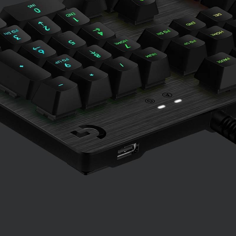 Klávesnice Logitech G513 Lightsync RGB Mechanical GX Brown Tactile, US černá, Klávesnice, Logitech, G513, Lightsync, RGB, Mechanical, GX, Brown, Tactile, US, černá
