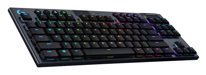 Klávesnice Logitech G915 TKL Lightspeed RGB, Clicky, US černá