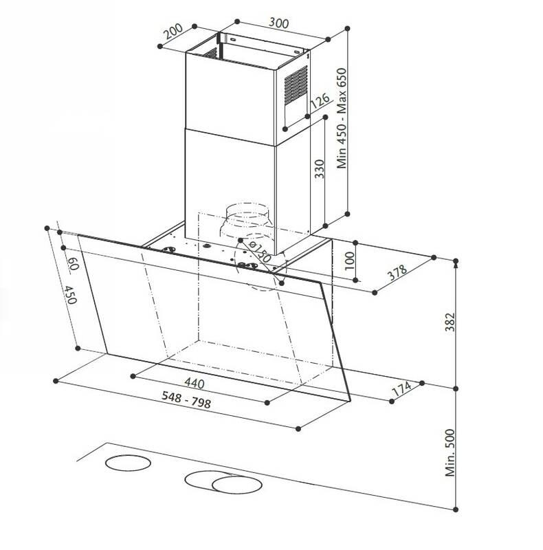 Odsavač par Faber DAISY_B EG6 WH A55 bílý