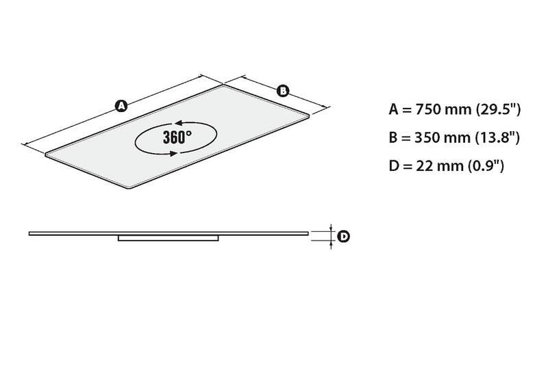 Podstavec Meliconi Rotobase Elite L černý