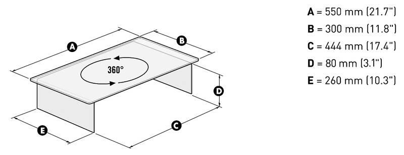 Podstavec Meliconi Rotobridge Elite M bílý