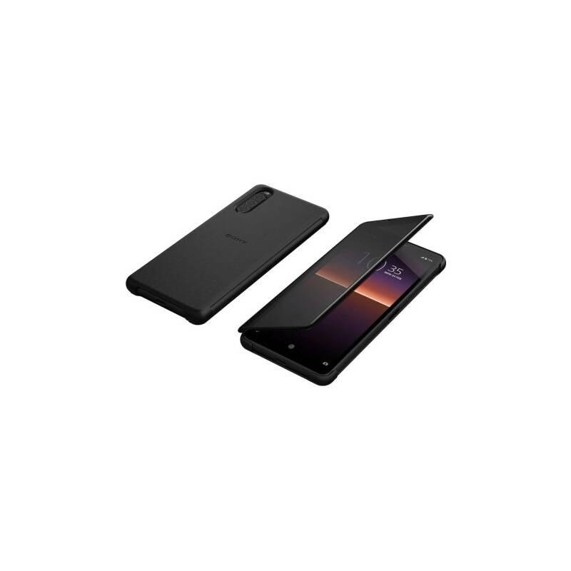 Pouzdro na mobil flipové Sony Style Cover View na Xperia 10 II černé