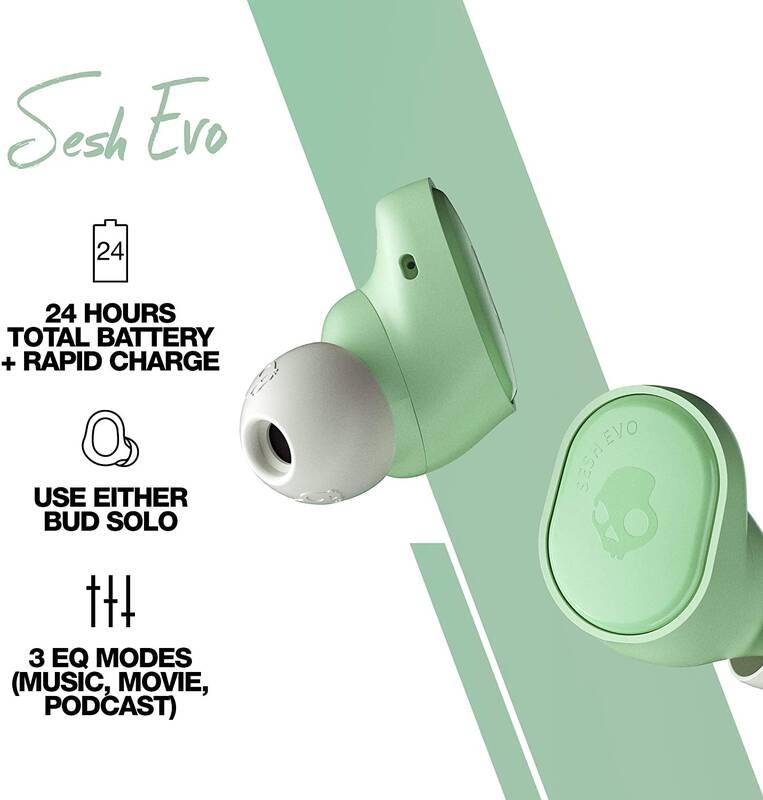 Sluchátka Skullcandy SESH EVO In-Ear zelená