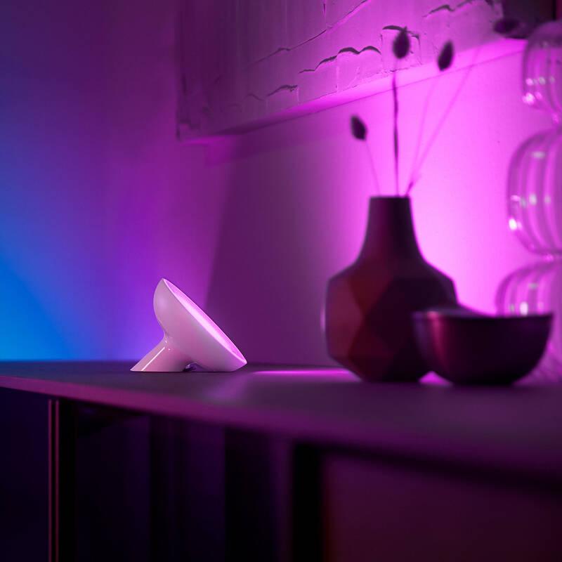 Stolní LED lampička Philips Hue Bloom, White and Color Ambiance bílá