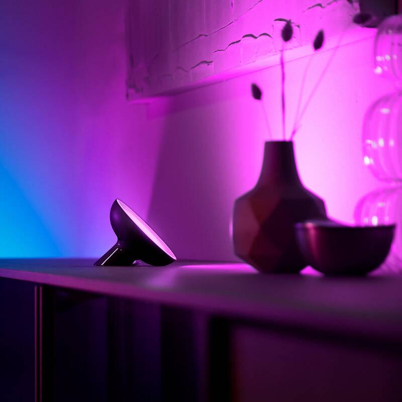 Stolní LED lampička Philips Hue Bloom, White and Color Ambiance černá