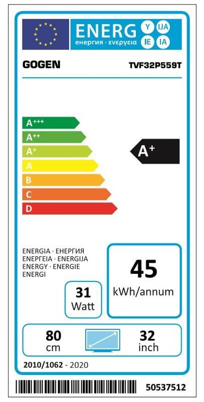 Televize GoGEN TVF 32P559T černá, Televize, GoGEN, TVF, 32P559T, černá