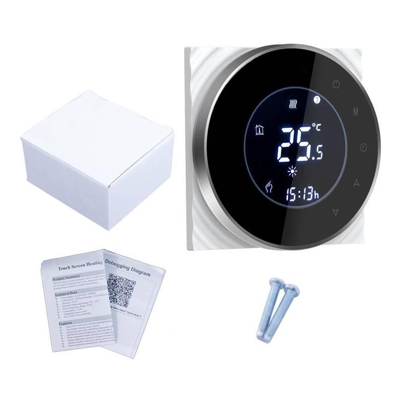 Termostat iQtech SmartLife GALW-B, WiFi termostat pro kotle s potenciálovým spínáním černý