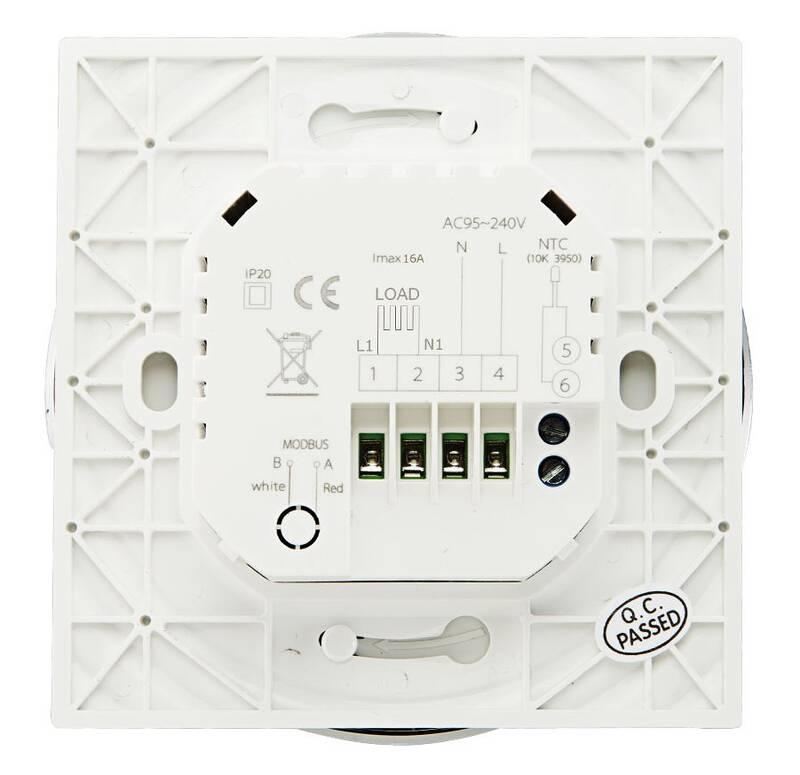 Termostat iQtech SmartLife GBLW-W, WiFi termostat pro podlahové vytápění bílý