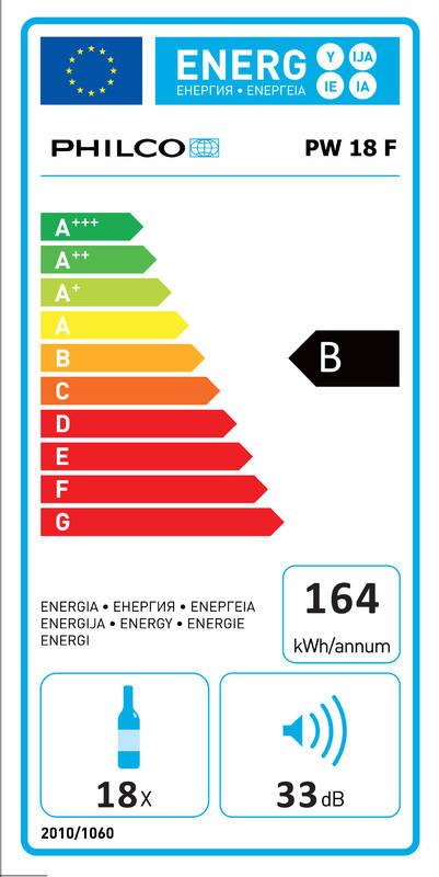 Vinotéka Philco PW 18 F černá