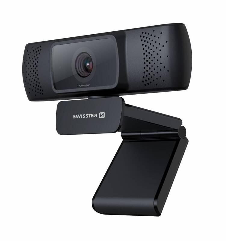 Webkamera Swissten Webcam FHD 1080P černá, Webkamera, Swissten, Webcam, FHD, 1080P, černá