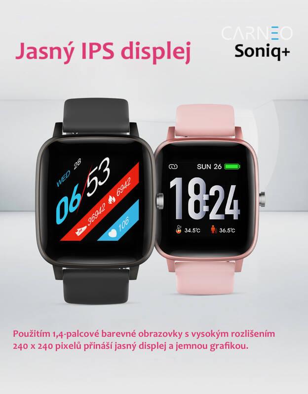 Chytré hodinky Carneo Soniq černá