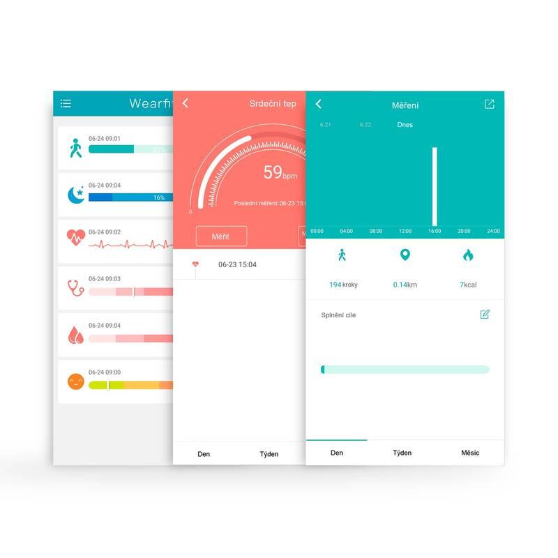 Fitness náramek Niceboy X-fit Plus černý