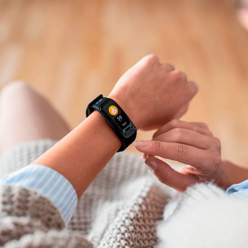 Fitness náramek Niceboy X-fit Plus černý