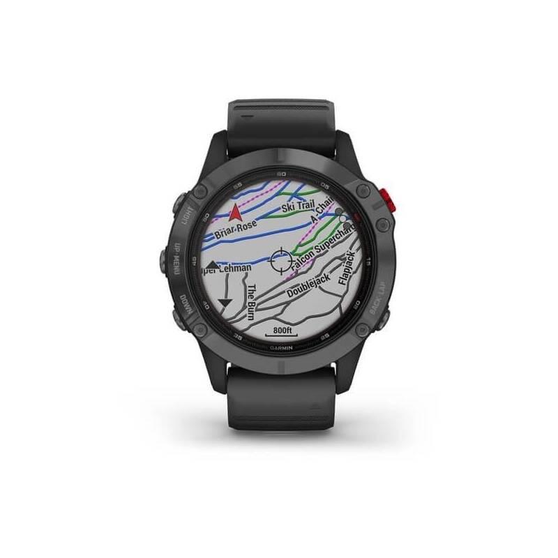 GPS hodinky Garmin fenix6 PRO Solar - Gray Black Band, GPS, hodinky, Garmin, fenix6, PRO, Solar, Gray, Black, Band