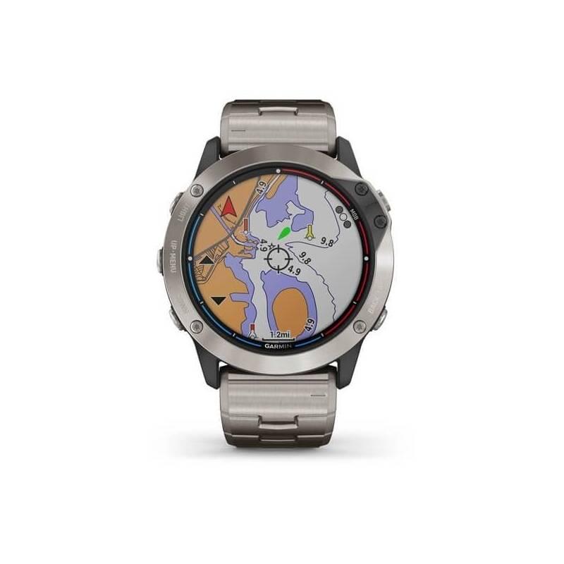 GPS hodinky Garmin Quatix6X PRO Solar - Titanium