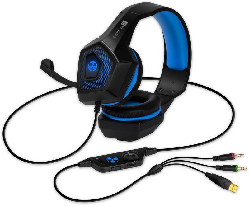 Headset Connect IT Battle RNBW Edition 2 černý modrý