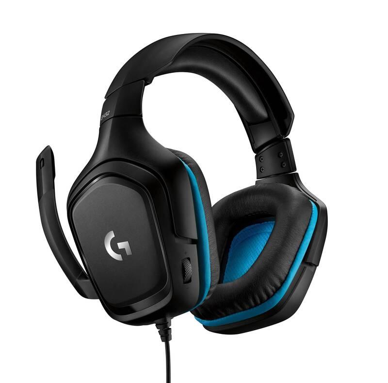 Headset Logitech G432 7.1 Surround Sound černý