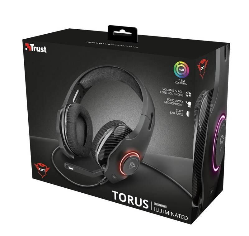 Headset Trust GXT 455 Torus RGB černý