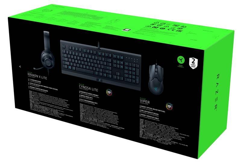 Herní set Razer Power Up Bundle – Cynosa Lite US Viper Kraken X Lite