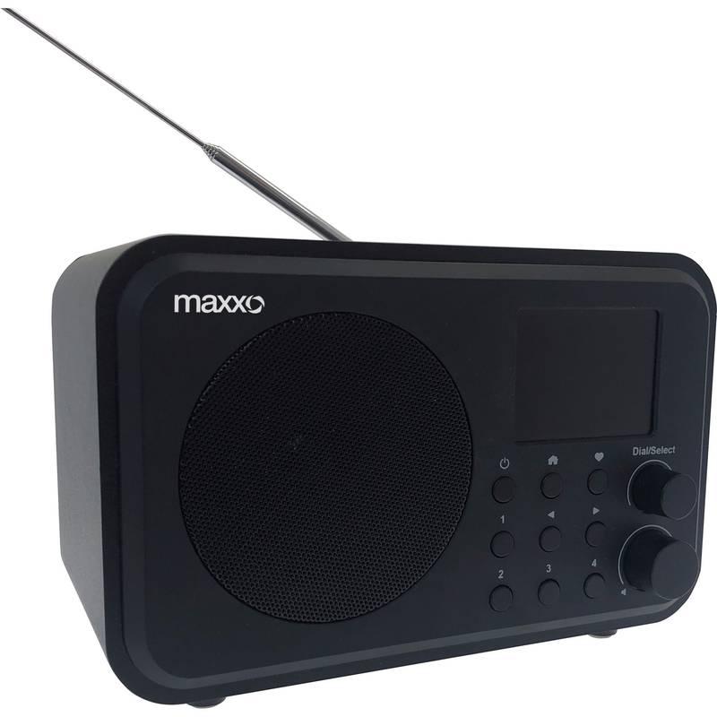 Internetový radiopřijímač Maxxo DT02 černý, Internetový, radiopřijímač, Maxxo, DT02, černý