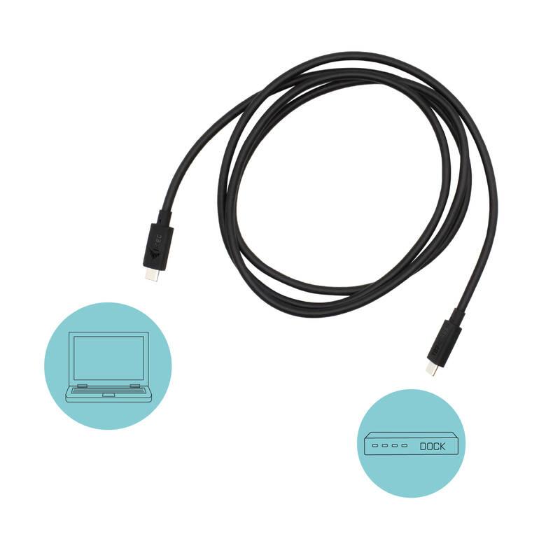 Kabel i-tec Thunderbolt 3, 40 Gbps, 100W USB-C PD černý, Kabel, i-tec, Thunderbolt, 3, 40, Gbps, 100W, USB-C, PD, černý