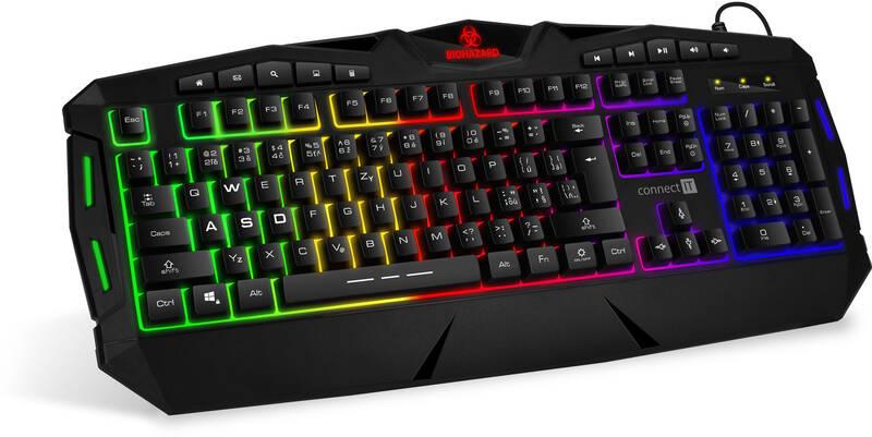 Klávesnice Connect IT Biohazard, CZ SK černá