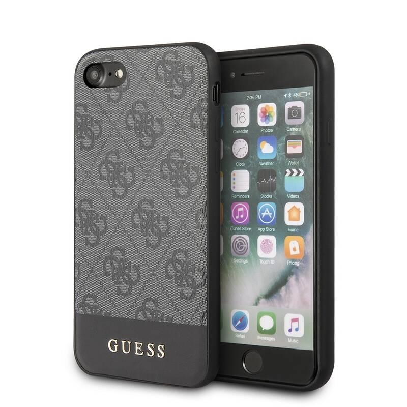 Kryt na mobil Guess 4G Stripe na Apple iPhone 7 8 SE šedý