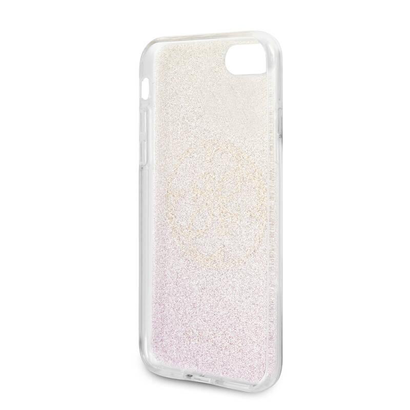 Kryt na mobil Guess Glitter 4G Circle na Apple iPhone 8 SE růžový