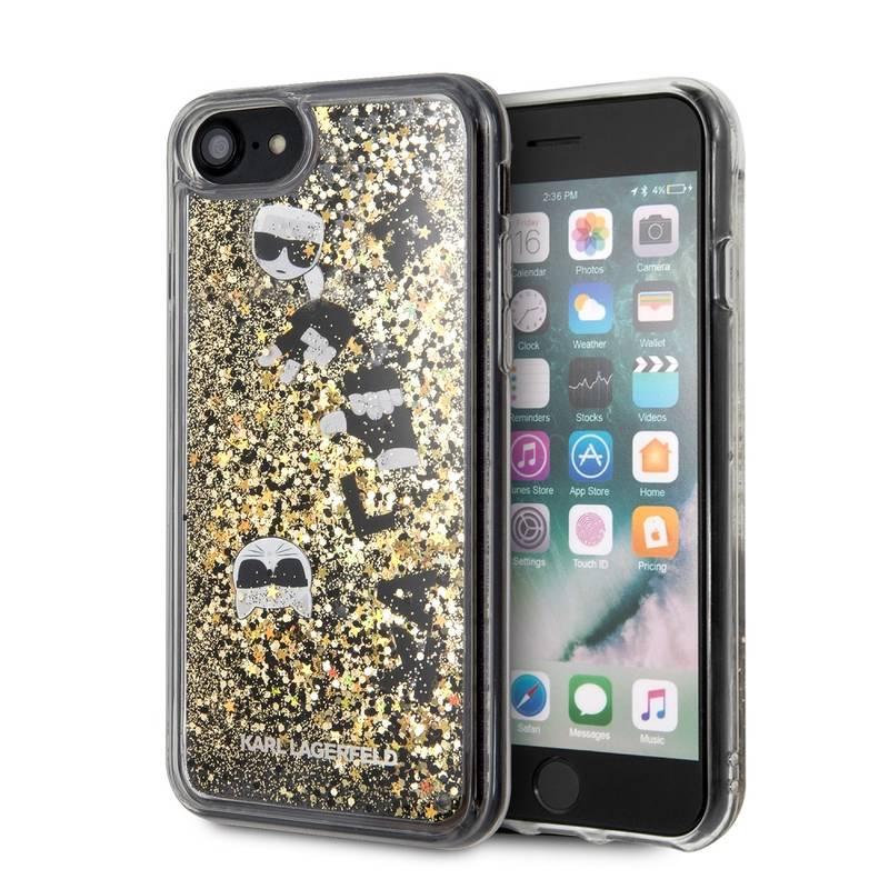 Kryt na mobil Karl Lagerfeld Floatting Charms na Apple iPhone 8 SE zlatý