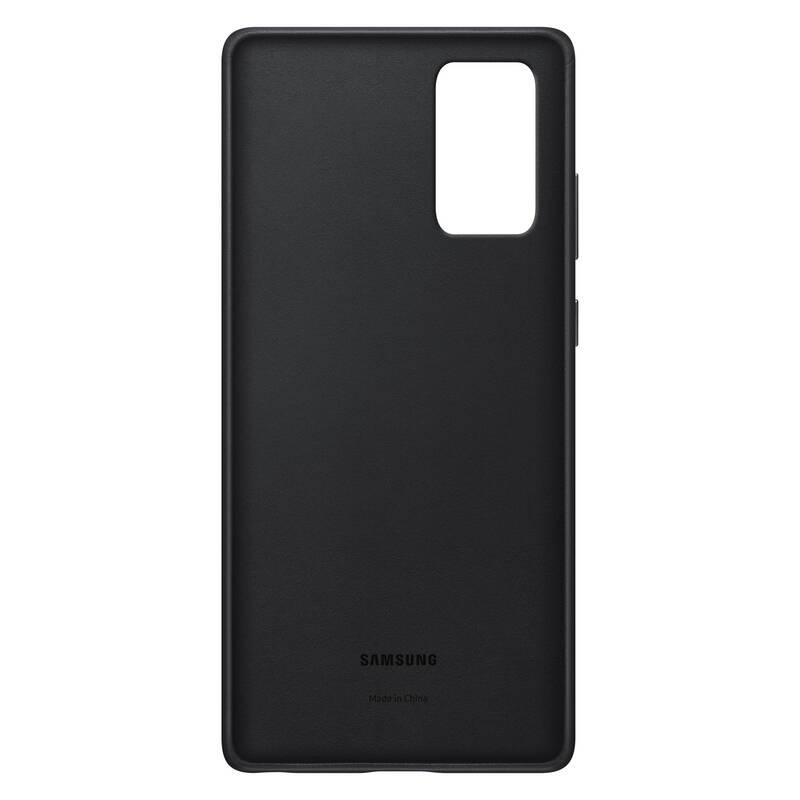 Kryt na mobil Samsung Leather Cover na Galaxy Note20 černý