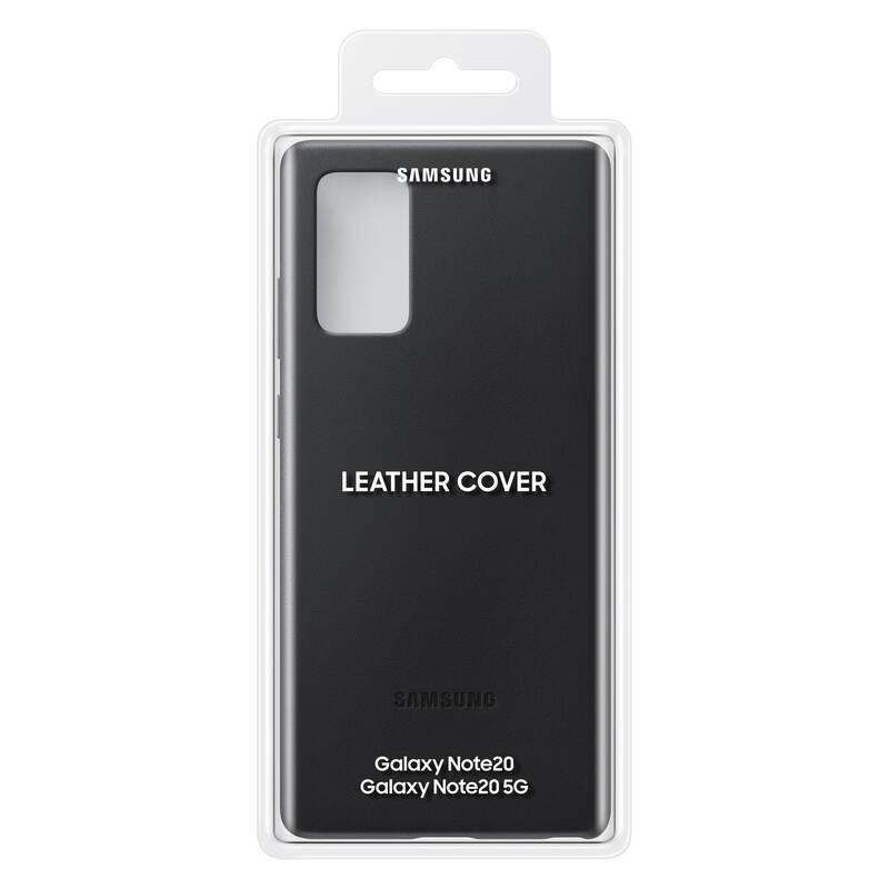 Kryt na mobil Samsung Leather Cover na Galaxy Note20 černý