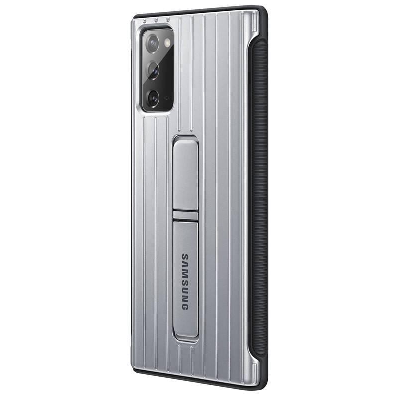 Kryt na mobil Samsung Protective Standing Cover na Galaxy Note20 stříbrný
