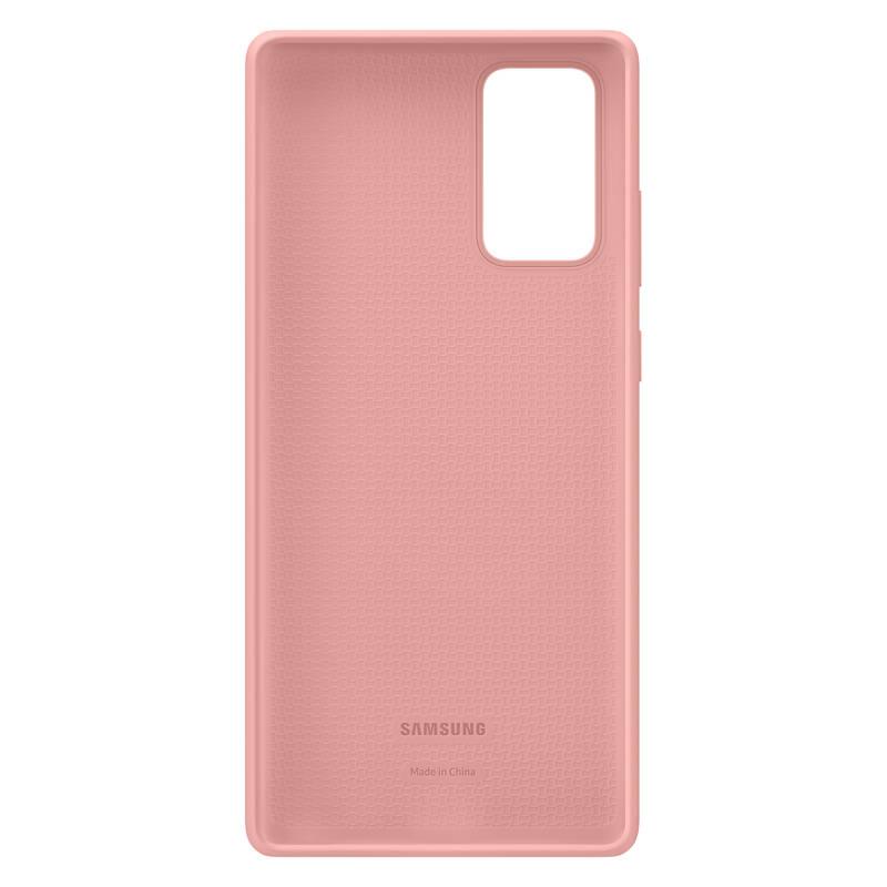 Kryt na mobil Samsung Silicone Cover na Galaxy Note20 hnědý růžový, Kryt, na, mobil, Samsung, Silicone, Cover, na, Galaxy, Note20, hnědý, růžový