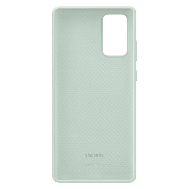 Kryt na mobil Samsung Silicone Cover na Galaxy Note20 zelený