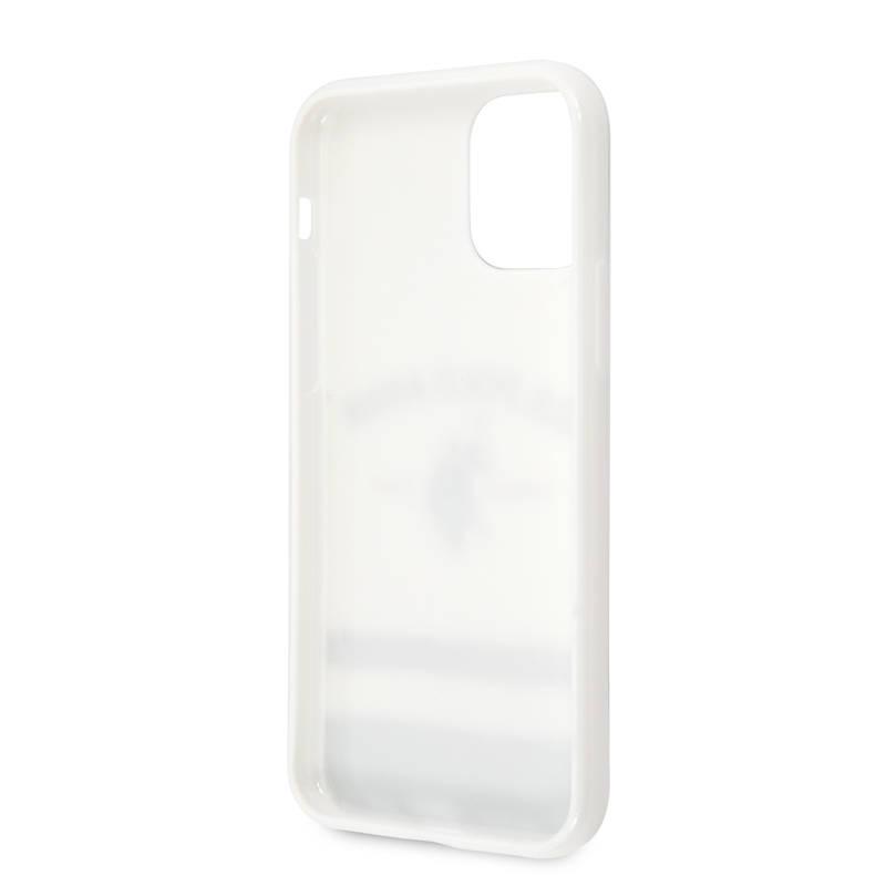 Kryt na mobil U.S. Polo Tricolor Blurred na Apple iPhone 11 Pro bílý