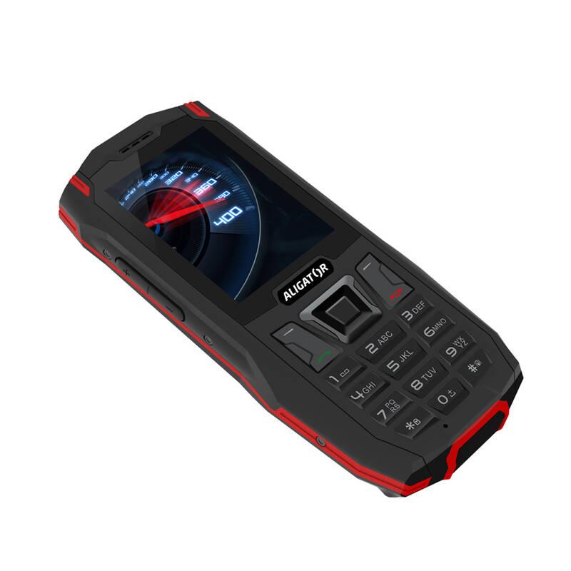 Mobilní telefon Aligator K50 eXtremo černý červený, Mobilní, telefon, Aligator, K50, eXtremo, černý, červený
