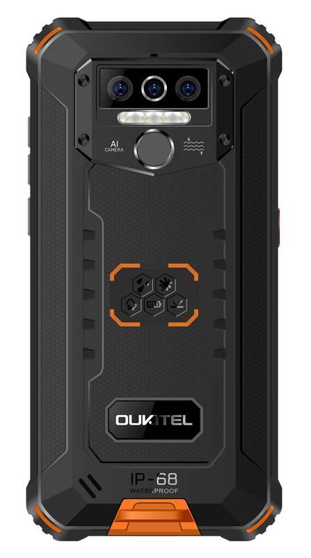 Mobilní telefon Oukitel WP5 černý oranžový, Mobilní, telefon, Oukitel, WP5, černý, oranžový