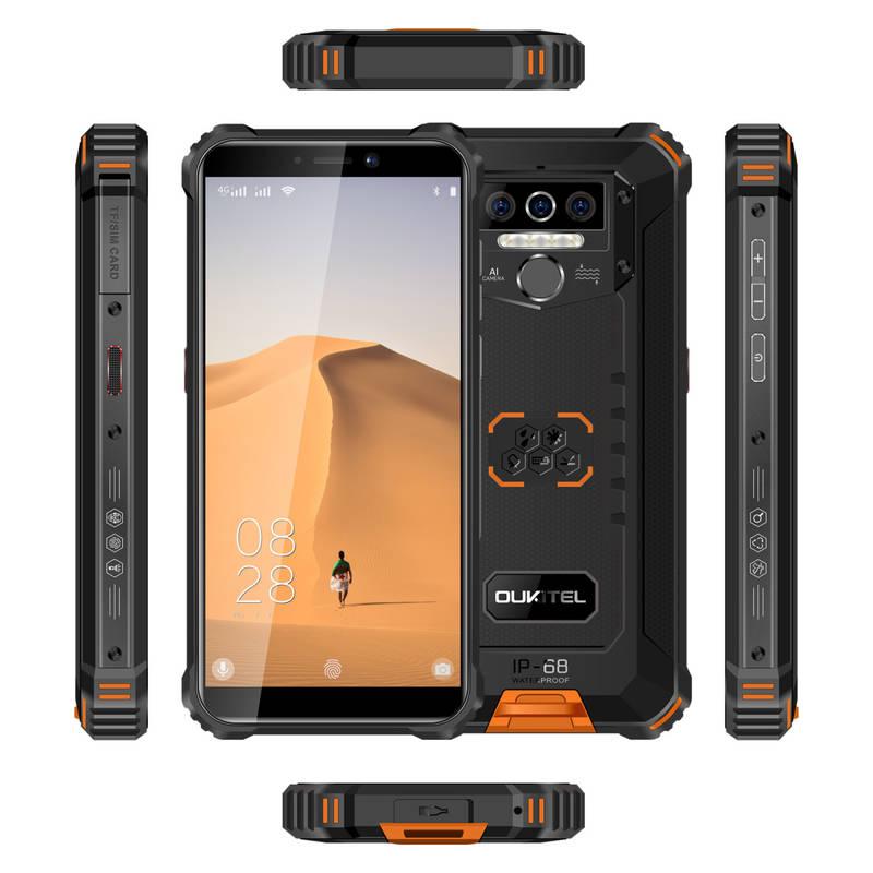 Mobilní telefon Oukitel WP5 černý oranžový