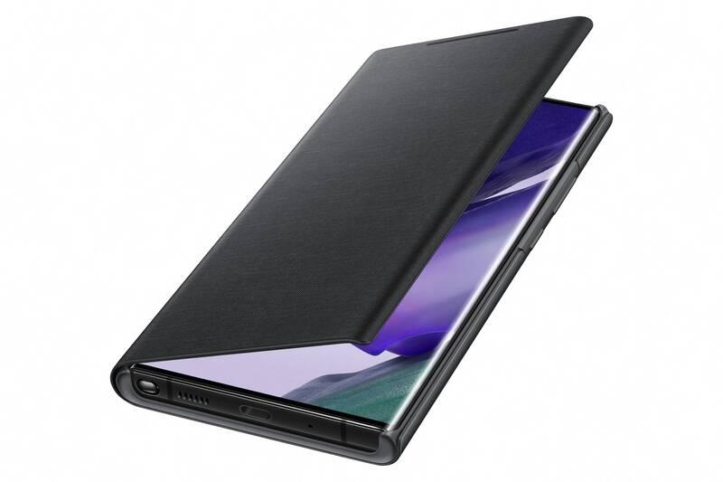 Pouzdro na mobil flipové Samsung LED View na Galaxy Note20 Ultra černé