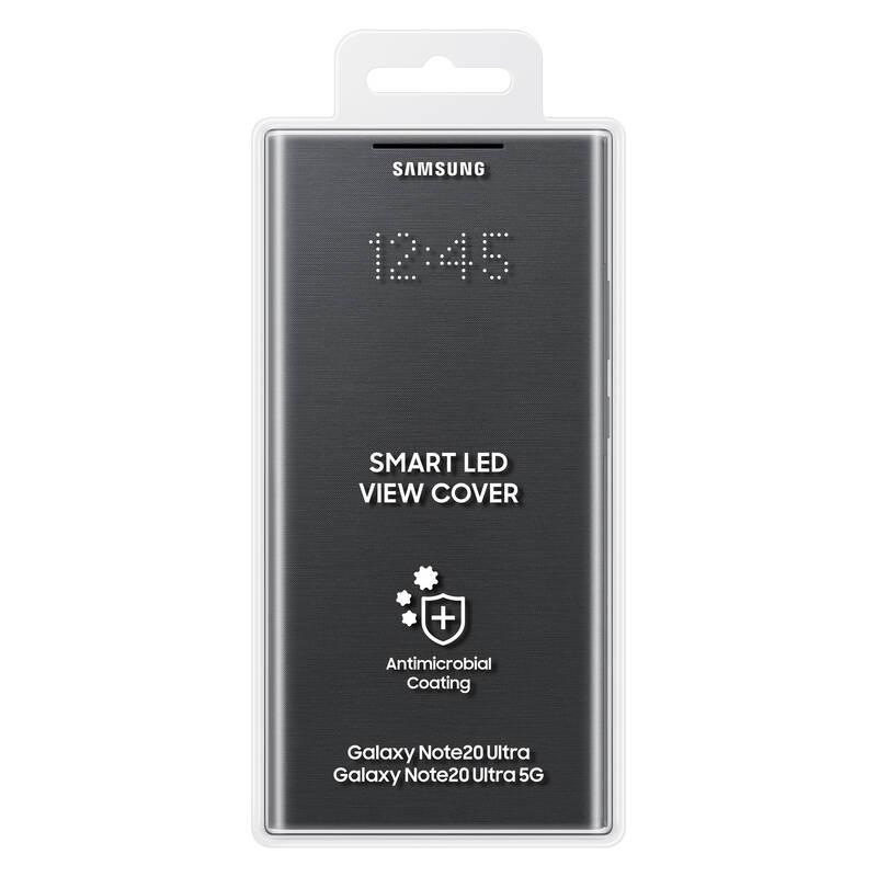 Pouzdro na mobil flipové Samsung LED View na Galaxy Note20 Ultra černé