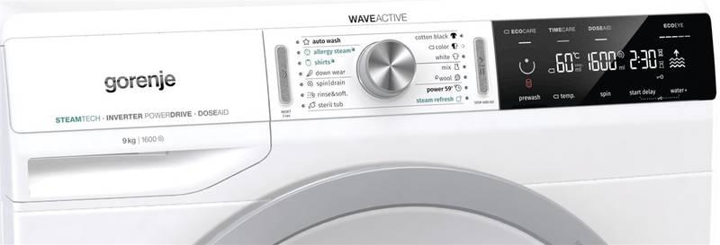 Pračka Gorenje Advanced WA963PS bílá, Pračka, Gorenje, Advanced, WA963PS, bílá