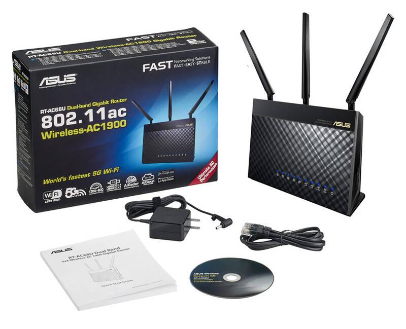 Router Asus RT-AC68U - 2 pack, Router, Asus, RT-AC68U, 2, pack