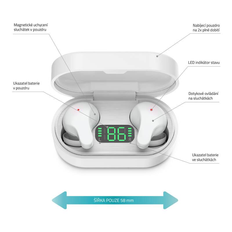 Sluchátka LAMAX Taps1 bílá