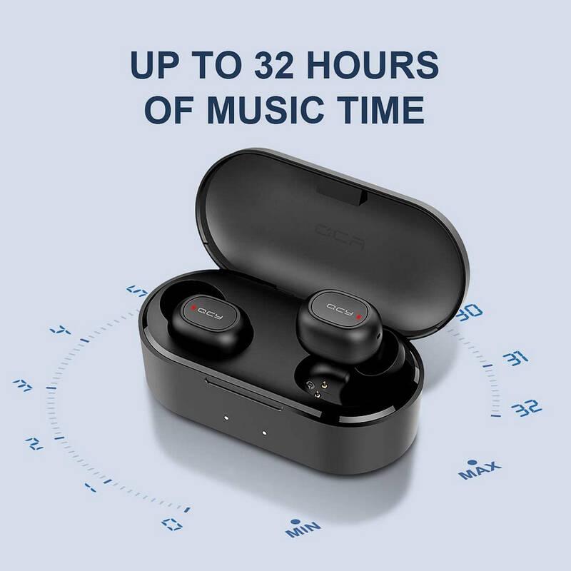 Sluchátka QCY T2C BassFix černá