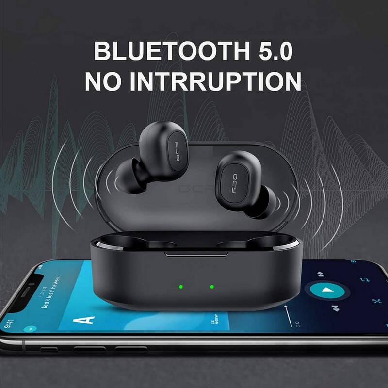 Sluchátka QCY T2C BassFix černá